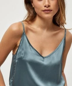 Minus Débardeur Dusty Blue Femme -SOLDES D'ÉTÉ - Minus Fashion b2b5765842a24ecbaf4746fa13713037