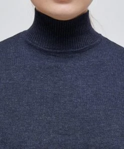 Minus Femme LANA Pullover Black Iris Melang -SOLDES D'ÉTÉ - Minus Fashion b34be68b9158410eaf559792a8a19089