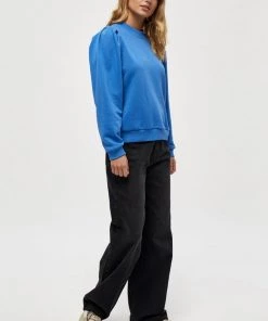 Minus MIKA Sweatshirt Palace Blue Femme -SOLDES D'ÉTÉ - Minus Fashion b423fc22e9094002b2527871fa62a49d