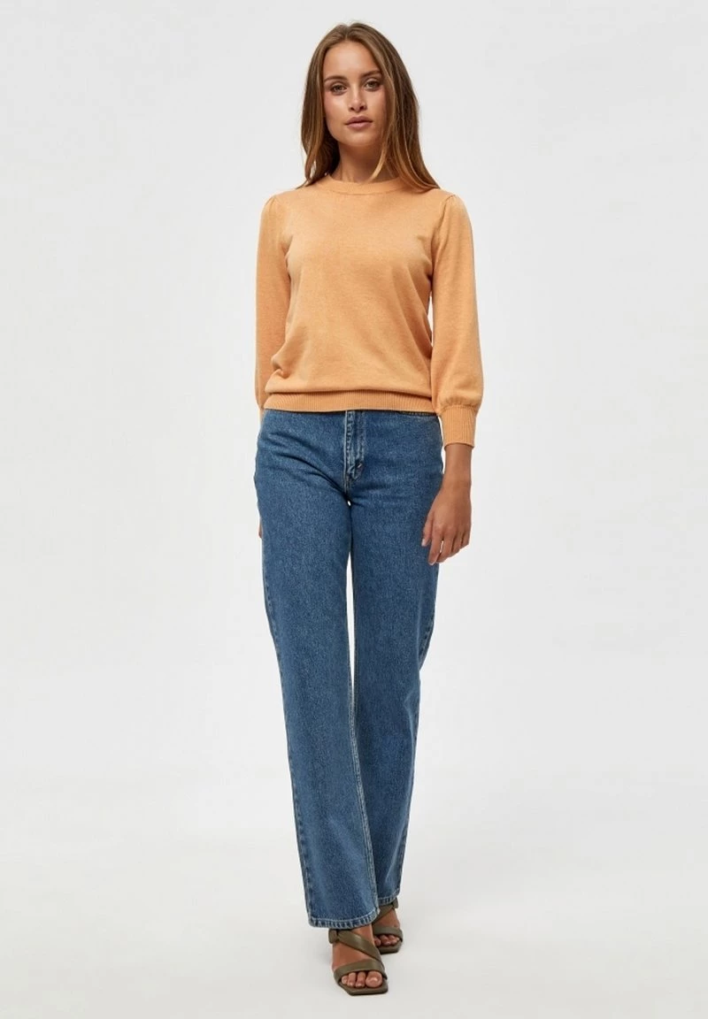 Minus MERSIN Pullover Apricot Tan Melange Femme 4 Minus MERSIN Pullover Apricot Tan Melange Femme – Image 2