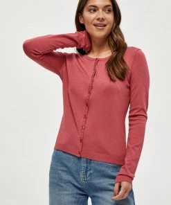 Minus NEW LAURA Gilet Pink Lemonade Femme