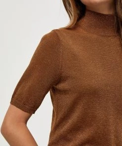 Minus LIMA T Shirt Basique Walnut Brown Lurex Femme 11 Minus LIMA T Shirt Basique Walnut Brown Lurex Femme -SOLDES D'ÉTÉ - Minus Fashion b5d7e39deeb44f9082be75e6a7601b11