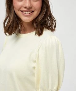 Minus Femme LIVA T Shirt Basique Lemon Sorbet -SOLDES D'ÉTÉ - Minus Fashion b8b28291a99845a0b48a7a6b4788a73c