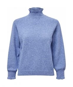 Minus CECELINE Pullover Light Palace Blue Femme -SOLDES D'ÉTÉ - Minus Fashion b95b5c3d6b9a4615adf65555aba74907
