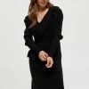 Minus Femme MARANOLA KNIT DRESS Robe De Jour Black