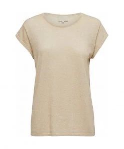 Minus Femme CARLINA T Shirt Basique Medal Gold Melange/lurex 11 Minus Femme CARLINA T Shirt Basique Medal Gold Melange/lurex -SOLDES D'ÉTÉ - Minus Fashion b9f84cca56aa489d8a983cf9582cba7a