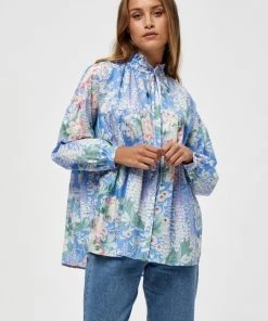 Minus KATHLEEN Tunique Blue Bell Print Femme