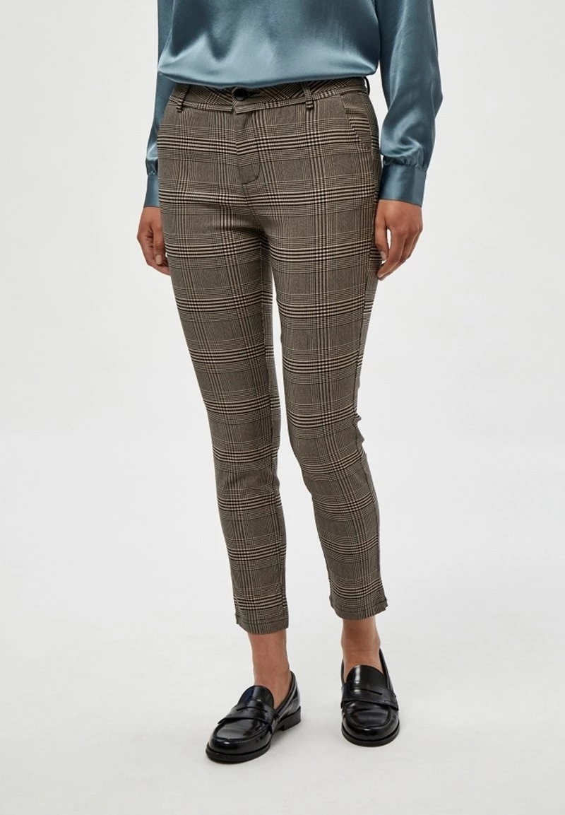 Minus Chino Rustic Brown Checked Femme 3 Minus Chino Rustic Brown Checked Femme