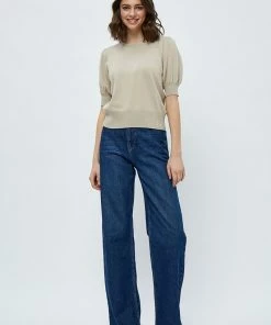 Minus LIVA T Shirt Basique Feather Gray Femme -SOLDES D'ÉTÉ - Minus Fashion bbd97bb0276b4504b429d3e0a1108d65