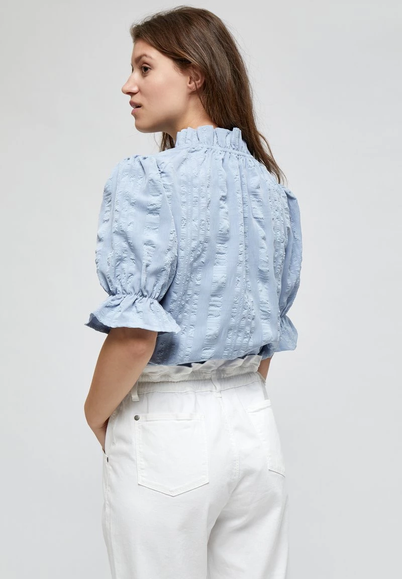 Minus BERGITTA Blouse Dark Powder Blue Femme 5 Minus BERGITTA Blouse Dark Powder Blue Femme – Image 3