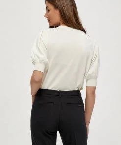 Minus LIVA T Shirt Basique Broken White Femme -SOLDES D'ÉTÉ - Minus Fashion bd241d12f6184adeace09190416dc003