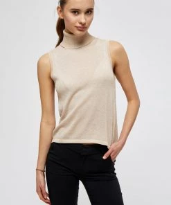 Minus Femme RAKA Débardeur Medal Gold Melange/lurex