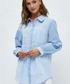 Minus FIA Chemisier Blue Stripe Femme