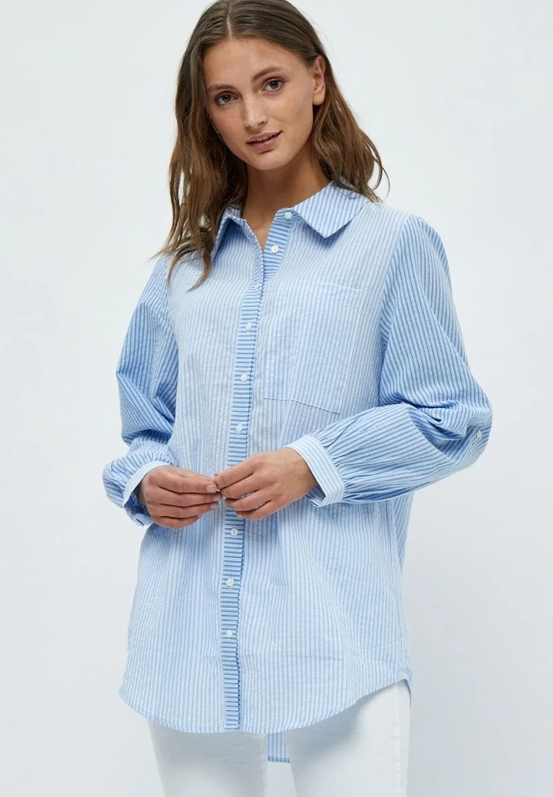 Minus FIA Chemisier Blue Stripe Femme 3 Minus FIA Chemisier Blue Stripe Femme