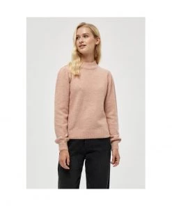 Minus ANGIE Pullover Pale Rose Melange Femme