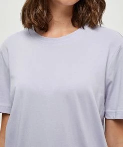 Minus CATHY T Shirt Basique Cosmic Lavender Femme -SOLDES D'ÉTÉ - Minus Fashion c13629a58fb04de79d9a4d68d0e7febc