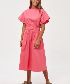 Minus KARLIA Robe De Jour Pink Flamingo Femme