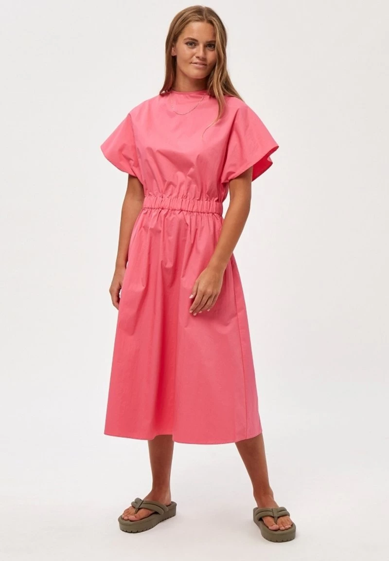 Minus KARLIA Robe De Jour Pink Flamingo Femme 3 Minus KARLIA Robe De Jour Pink Flamingo Femme