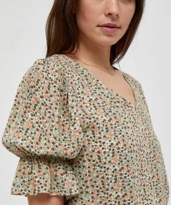 Minus Femme MINA Blouse Matcha Flower Print -SOLDES D'ÉTÉ - Minus Fashion c1f2835376c84d3aa2ad976e95811384