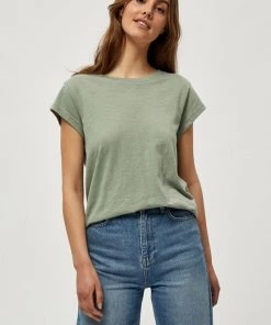 Minus Femme LETI T Shirt Basique Green Bay