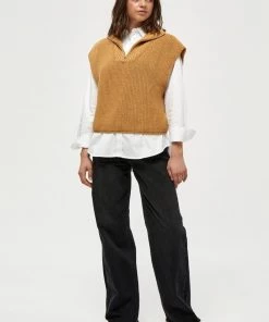 Minus Femme T Shirt Imprimé Mineral Yellow Melange