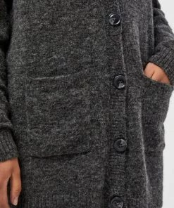 Minus Femme ROSIA LONG Gilet Dark Grey Melange -SOLDES D'ÉTÉ - Minus Fashion c34655547be844ef829423e0ebc837f3