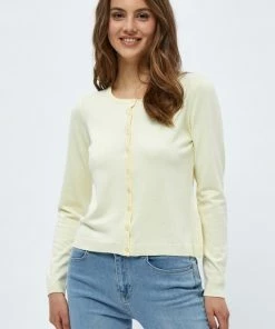 Minus NEW LAURA Gilet Lemon Sorbet Femme