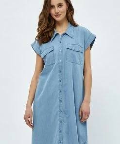 Minus VISTI Robe En Jean Powder Blue Femme