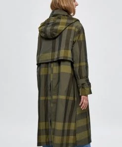 Minus Femme RONJA Trench Green Bay Checks -SOLDES D'ÉTÉ - Minus Fashion c3de072976fa4c9b8ea22bf2ffd89bad