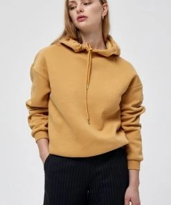 Minus Femme SALLY Sweat à Capuche Mineral Yellow