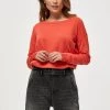 Minus ELNE Pullover Fiery Red Femme