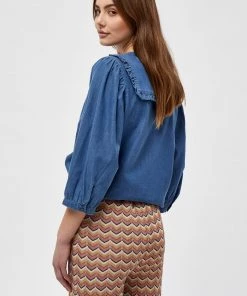 Minus Femme Blouse Dark Denim -SOLDES D'ÉTÉ - Minus Fashion c6a3493c298d4a7baca12140ff5f6a52