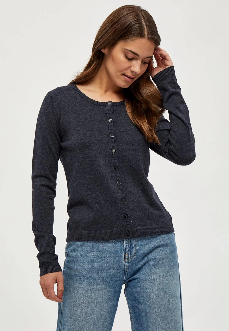 Minus Femme NEW LAURA Gilet Black Iris Melang 3 Minus Femme NEW LAURA Gilet Black Iris Melang