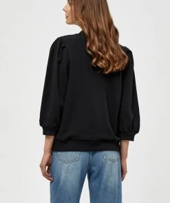 Minus Femme MIKA 3/4 SLEEVE Sweatshirt Black -SOLDES D'ÉTÉ - Minus Fashion c8ba1fe62b3e43029dd1fb7c4d7f2075
