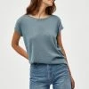 Minus Femme CARLINA T Shirt Basique Blue Zen Lurex 1 Minus Femme CARLINA T Shirt Basique Blue Zen Lurex -SOLDES D'ÉTÉ - Minus Fashion c93be5bb98374f93a88c45ed14cd5f48