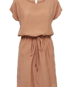 Minus Femme CAJSA Robe De Jour Tropical Peach -SOLDES D'ÉTÉ - Minus Fashion ca0bfba1f6594dcf85eaa071c40afc16