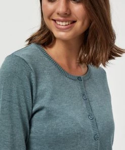 Minus NEW LAURA Gilet Blue Zen Melange Femme -SOLDES D'ÉTÉ - Minus Fashion cc429b1df6c54706b25ca552cbd1e9cc