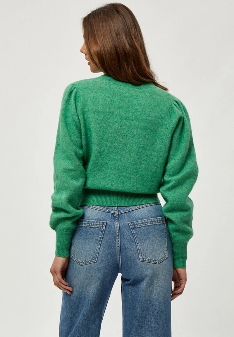 Minus DITA Gilet Apple Green Melange Femme 5 Minus DITA Gilet Apple Green Melange Femme – Image 3