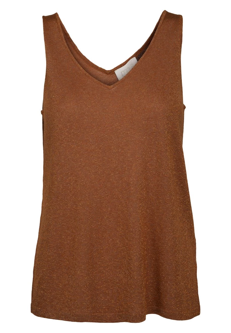 Minus CARLI Débardeur Burned Hazel Lurex Femme 7 Minus CARLI Débardeur Burned Hazel Lurex Femme – Image 5