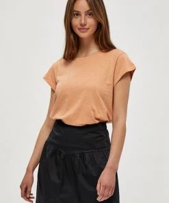 Minus LETI T Shirt Basique Tropical Peach Femme