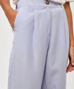 Minus Femme SAVI Pantalon Classique Ibiza Blue -SOLDES D'ÉTÉ - Minus Fashion cfc68077c4ce471c9dd96261a900b1d8