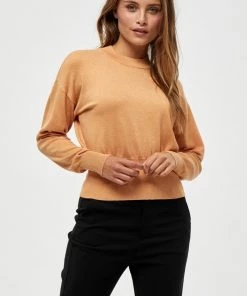 Minus AMELINA Pullover Apricot Tan Melange Femme