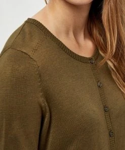 Minus Femme NEW LAURA Gilet Dark Olive Melange -SOLDES D'ÉTÉ - Minus Fashion d0f04e49b6a2465b8bca25950515b108