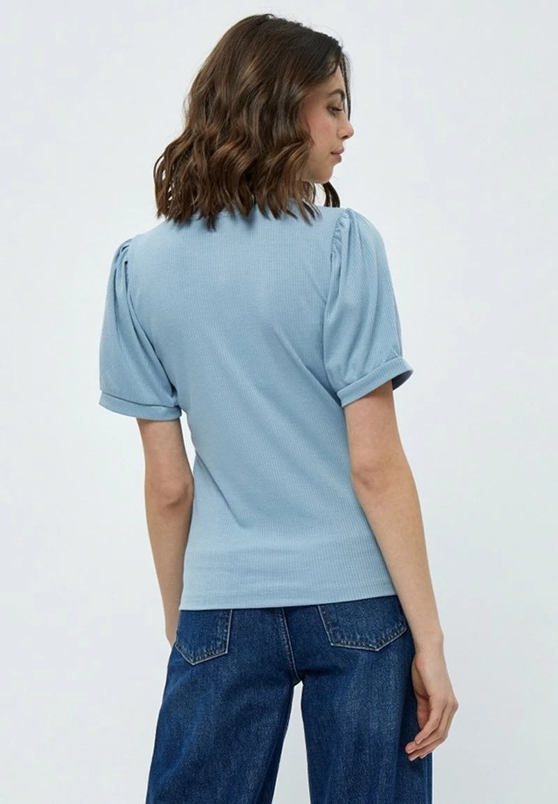 Minus Femme JOHANNA T Shirt Basique Dusty Blue 5 Minus Femme JOHANNA T Shirt Basique Dusty Blue – Image 3
