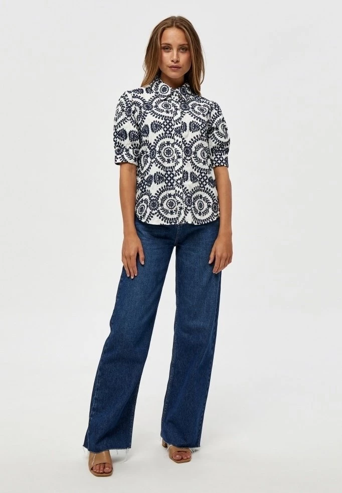 Minus Chemisier Black Iris Embroidery Femme 4 Minus Chemisier Black Iris Embroidery Femme – Image 2