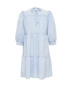 Minus Femme ROWEN Robe De Jour Blue Checked -SOLDES D'ÉTÉ - Minus Fashion d30e5aae6e7c4cfe983b9c75d27aabab