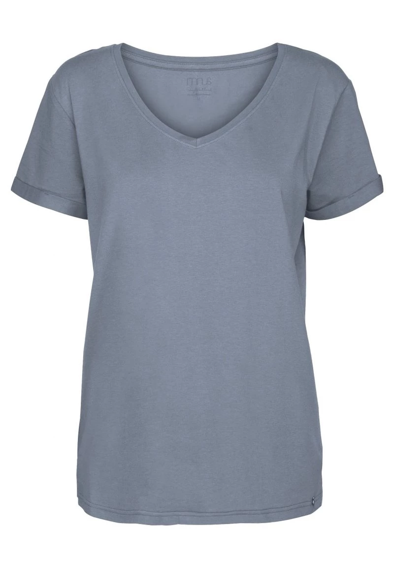 Minus Femme ADELE T Shirt Basique Dusty Blue 7 Minus Femme ADELE T Shirt Basique Dusty Blue – Image 5