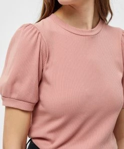 Minus JOHANNA T Shirt Basique Old Rose Femme -SOLDES D'ÉTÉ - Minus Fashion d466baa302f7402fbe44f1aa79ef66fe
