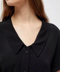 Minus ELISSA Chemisier Black Femme -SOLDES D'ÉTÉ - Minus Fashion d4b652e4fc2f48d4bbd9cc7a53e1a6ee