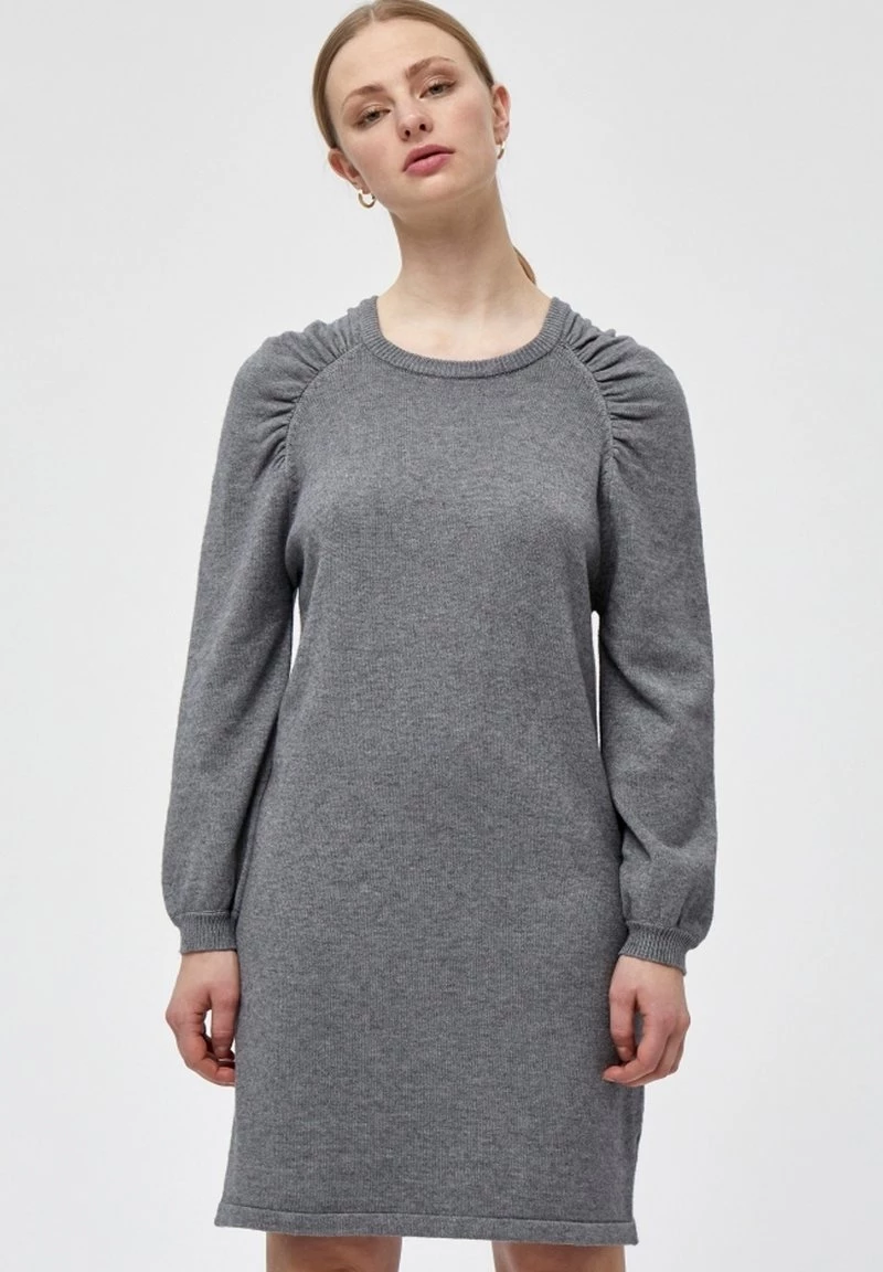 Minus LUPI Robe Pull Light Grey Melange Femme 3 Minus LUPI Robe Pull Light Grey Melange Femme